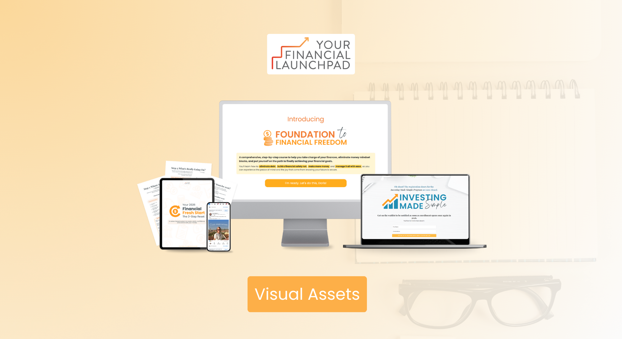 Your Financial LaunchPad Visuals Mock ups